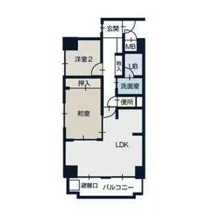 アーバンハイツNAKAI【801号室】の間取り