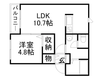 リュミエール【4階】の間取り