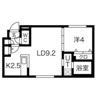 パークレジデンス円山北【3階】の間取り