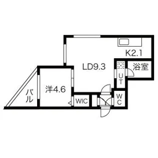 GARBO新札幌(ガルボ新札幌)【4階】の間取り