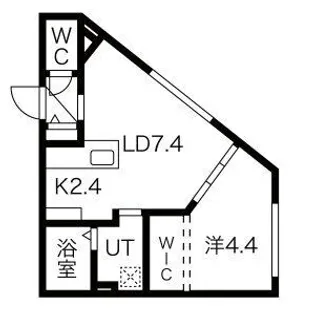 エアフォルク新さっぽろ【3階】の間取り