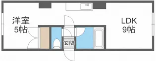 コーポかなやⅡ【00403号室】の間取り