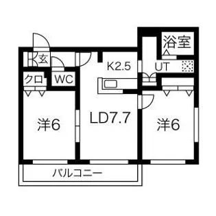 E’CLAT (エクラ)【2階】の間取り