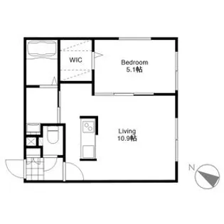 PREMIERーIST N.43(プレミアイスト エヌドット43【2階】の間取り