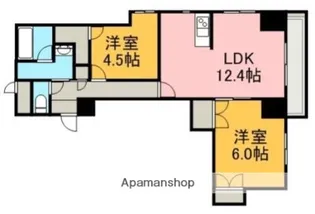 プレジデント豊平【4階】の間取り