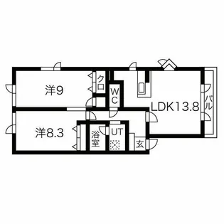 エスポワール【201号室】の間取り