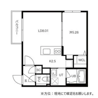 EDGE SPARK(エッジスパーク)【2階】の間取り