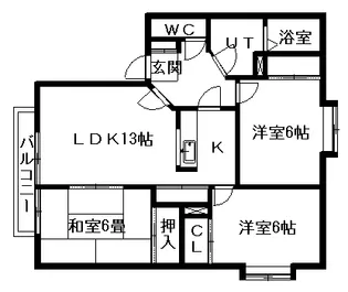サウスモダニティーA【0103号室】の間取り