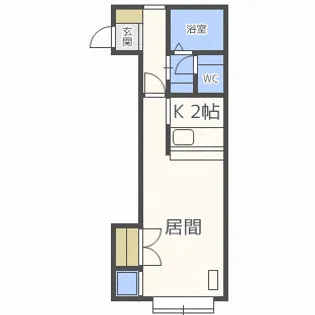 キャタレクト大瀧コーポⅠ【0010号室】の間取り