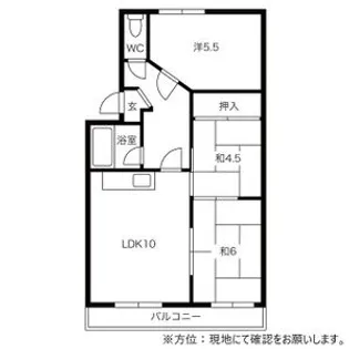 マンション進幹【2階】の間取り
