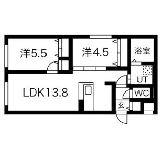 VALLEST222 (バーレスト)【1階】の間取り
