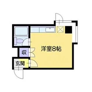 パワービル大麻駅前【502号室】の間取り