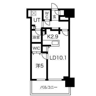 プレミストタワー新さっぽろ【25階】の間取り