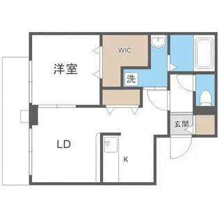 カレラ平岸【301号室】の間取り