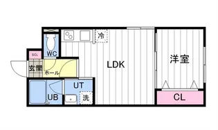 Park Well 札大前【406号室】の間取り