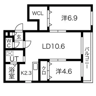 クレスト20【4階】の間取り