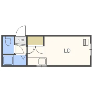 ヴェルディ厚別【203号室】の間取り