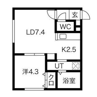 SHIBA OP.(シバオーパス)【4階】の間取り