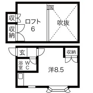 サンシャインパレス【303号室】の間取り