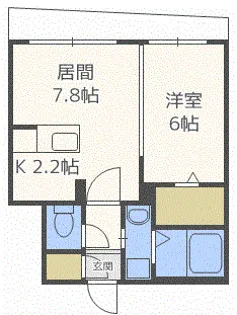 RA711SΑ【1階】の間取り