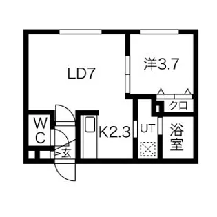 RIN南郷【3階】の間取り