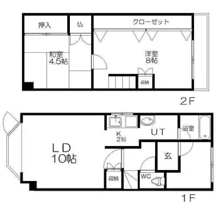 東札幌2条5丁目 1棟4戸テラスハウス【001号室】の間取り