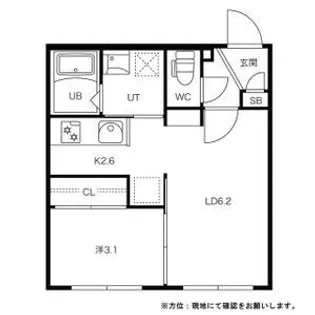 ROAD & SKY ATSUBETSUNISHI(ロードアンド【4階】の間取り