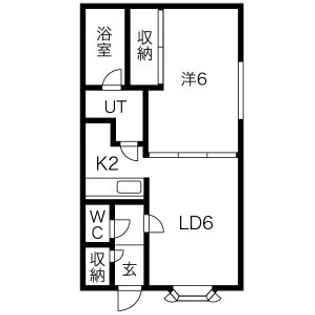 プラドール平和【2階】の間取り