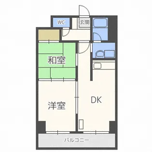 コート大谷地【77号室】の間取り