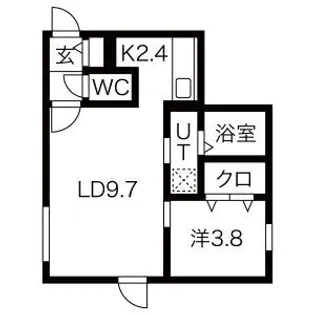 COLZA  SHIROISHI(コルザシロイシ)【4階】の間取り