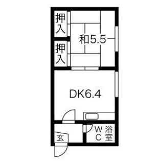 ハウス山口【101号室】の間取り