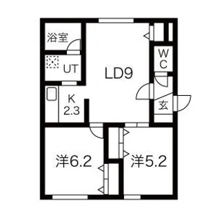 スカイヴィラ【3階】の間取り