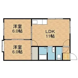 グランドパレス真栄【202号室】の間取り