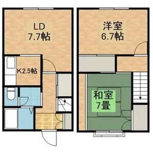 メゾンノザキ【105号室】の間取り