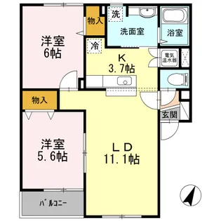 パレット【3階】の間取り