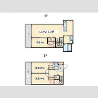 CALORE【3階】の間取り