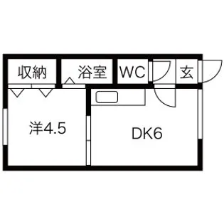 コーポ若草II【202号室】の間取り