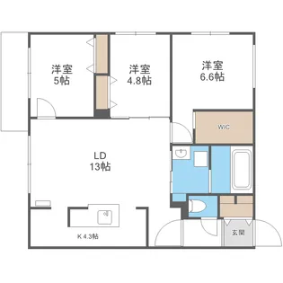 GARBO月寒【2階】の間取り