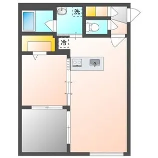 カレラ学園前【1階】の間取り