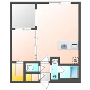 カレラ学園前【1階】の間取り
