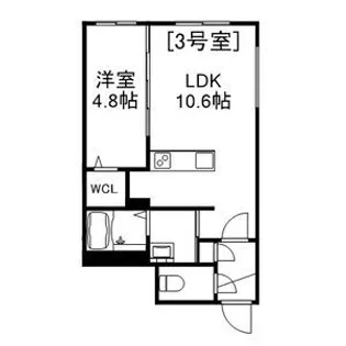 ALIVIS美園【3階】の間取り
