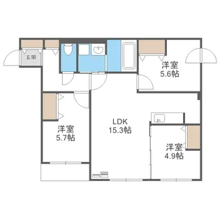 FRANZ TSUKISAMU KOEN【4階】の間取り