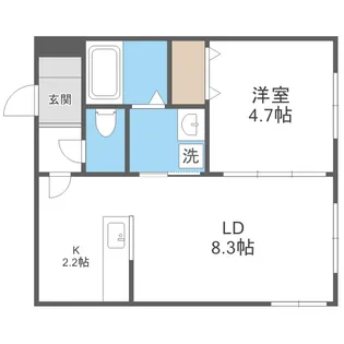 LOTUS FLEUR1【2階】の間取り
