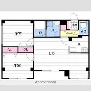 アルファスクエア南郷9・壱番館【2階】の間取り