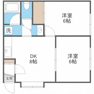 モンテリブロ北郷【00202号室】の間取り