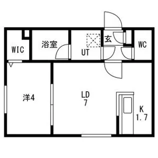 CAMPANELLA平岸(カンパネラ平岸) 仮)平岸4ー9MS【1階】の間取り