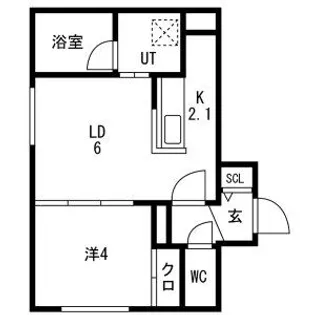 CAMPANELLA平岸(カンパネラ平岸) 仮)平岸4ー9MS【1階】の間取り