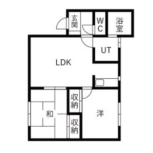 グリーンヒルB【201号室】の間取り