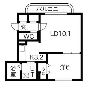 大光六番館【2階】の間取り