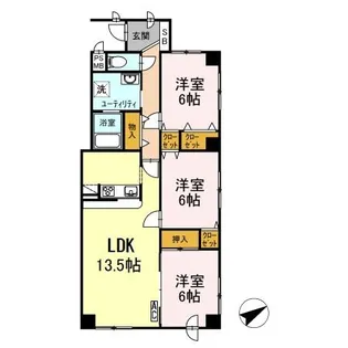大嶋ビル【2階】の間取り